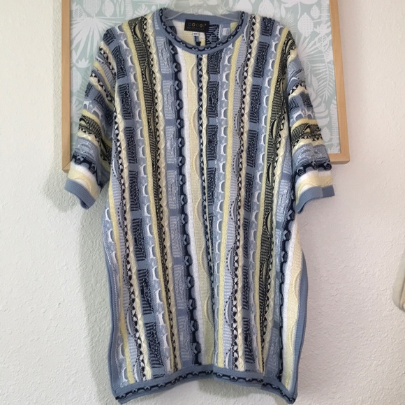 Coogi Australia Short Sleeve Sweater 2x 
